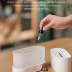 Aroma diffuser Air humidifier Ultrasonic cold mist atomizer Led essential oil simulation seven color flame lamp diffuser bedroom