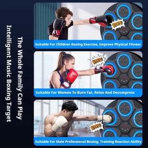 New Music Boxing Machine Smart Bluetooth Wall Mounted Music Boxing Trainer Gym Home Electronic Boxing Target Punching Equipment