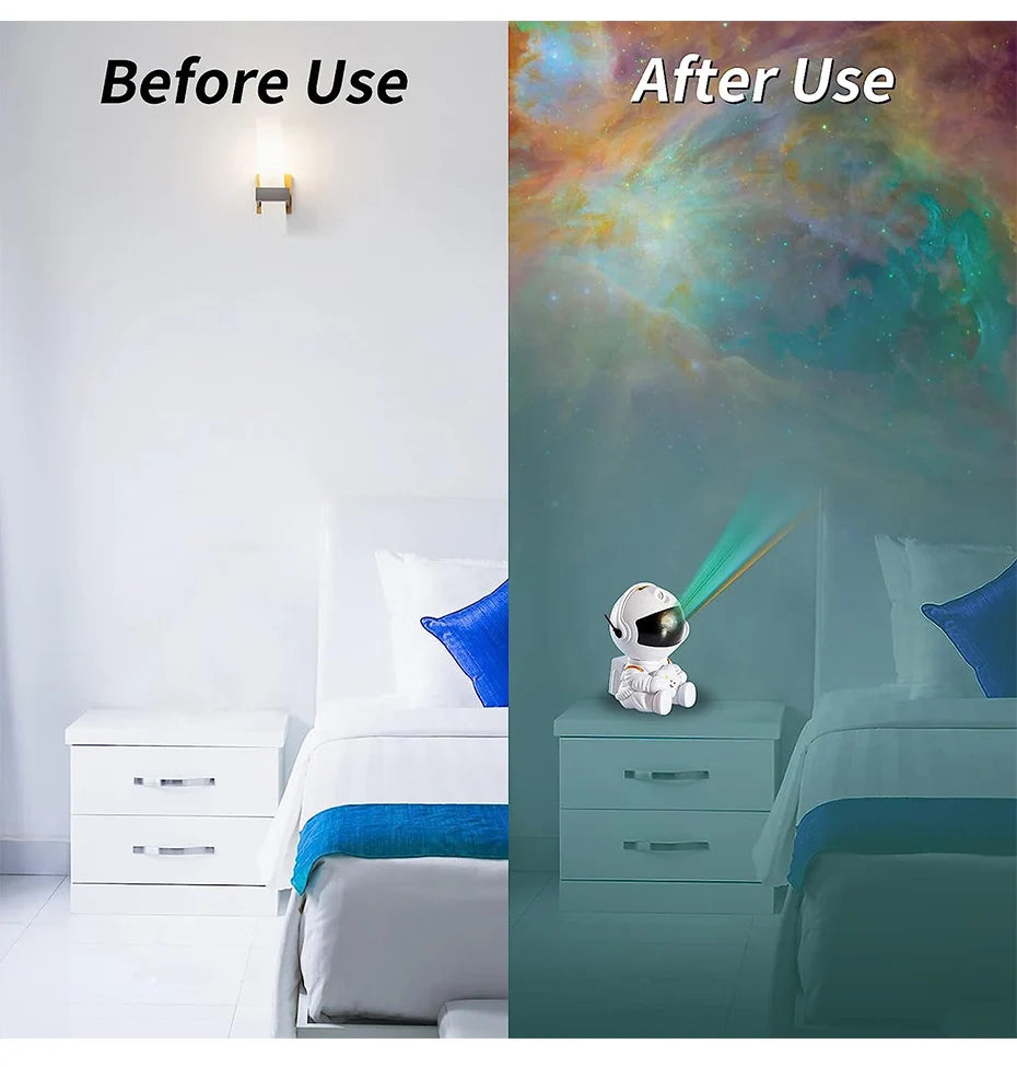 Astronaut Galaxy Projector Star Projector Galaxy Night Light Space Buddy Projector with Nebula Remote Control for Bedroom home