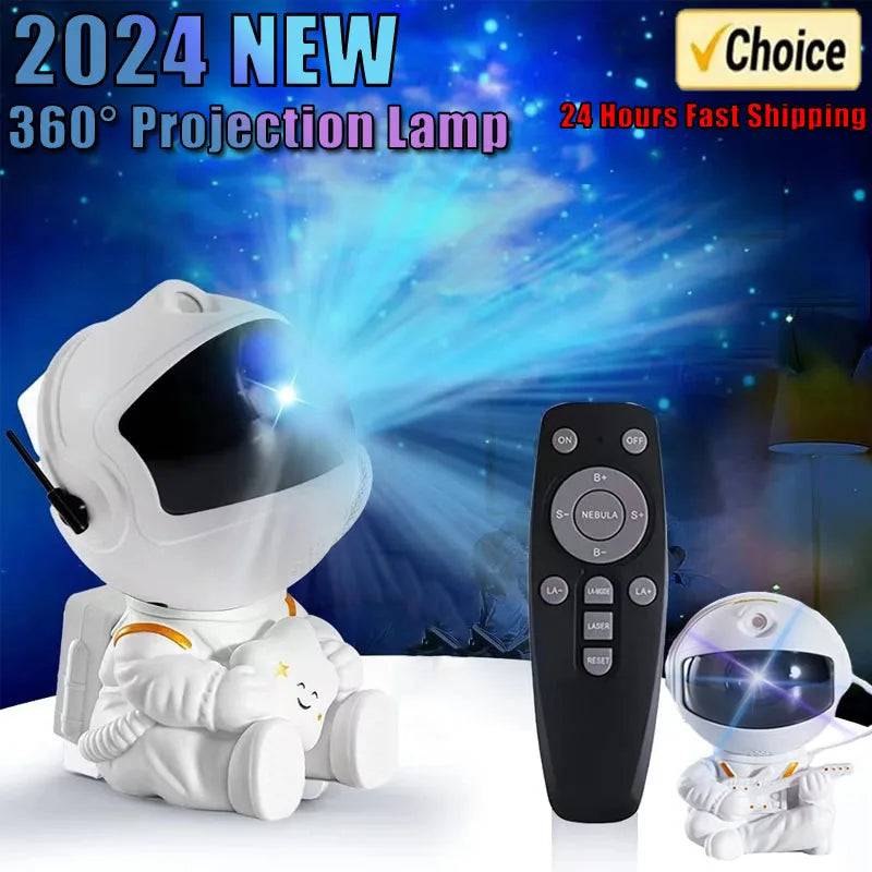 Astronaut Galaxy Projector Star Projector Galaxy Night Light Space Buddy Projector with Nebula Remote Control for Bedroom home