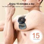 EMS Neck Massager Mini Cervical Back Muscle Pain Relief Patch Massageador Stimulator Mat Portable Leg Body Health Care Tool