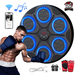 New Music Boxing Machine Smart Bluetooth Wall Mounted Music Boxing Trainer Gym Home Electronic Boxing Target Punching Equipment